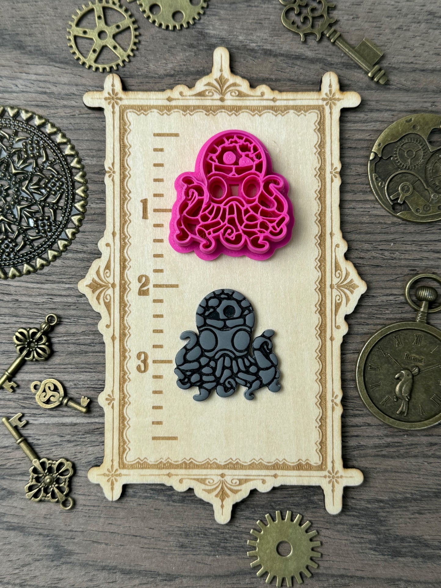 Steampunk Octopus Clay Cutter
