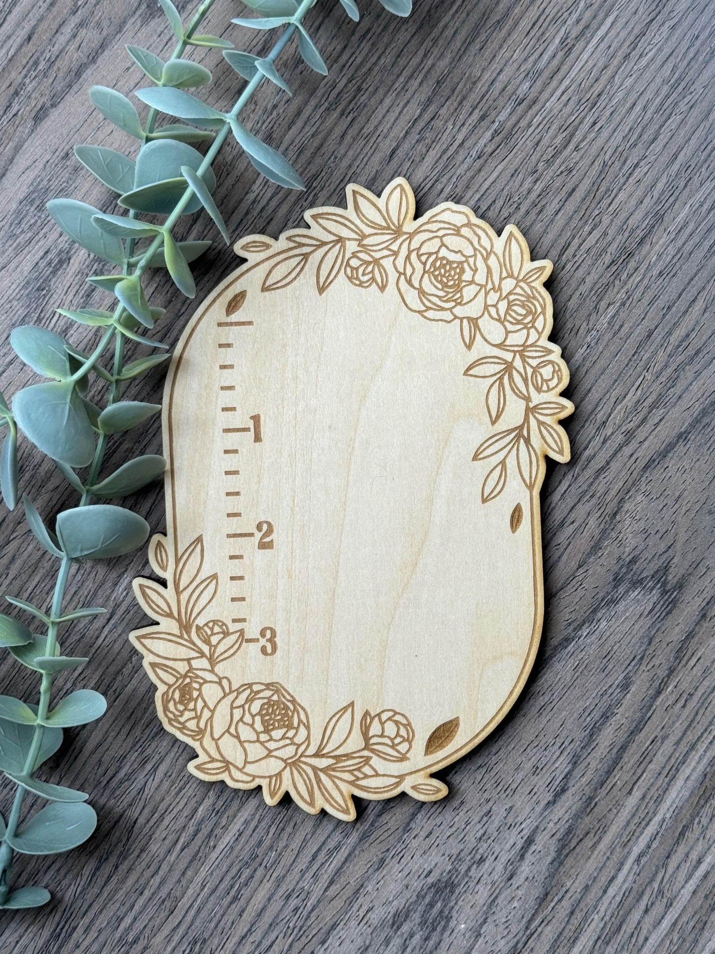 SIMPLY SPRING WOODEN DISPLAY RULER