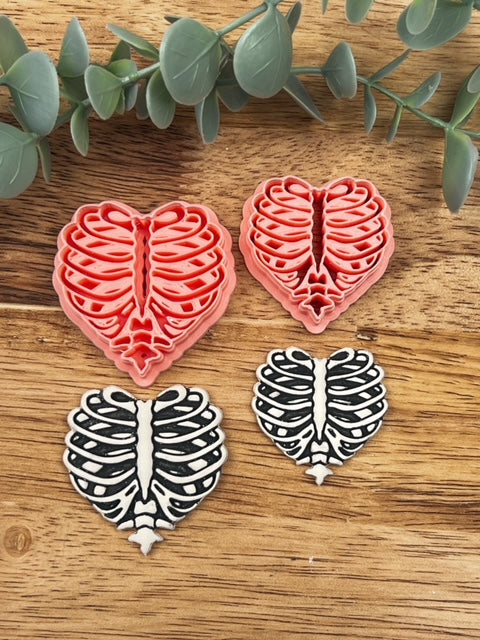 Rib Cage Heart Clay Cutter