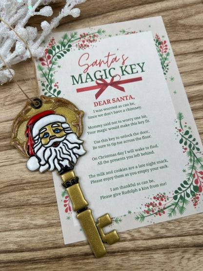 Santa's Magic Key Clay Cutter | Winter Holiday Cutter & PDF