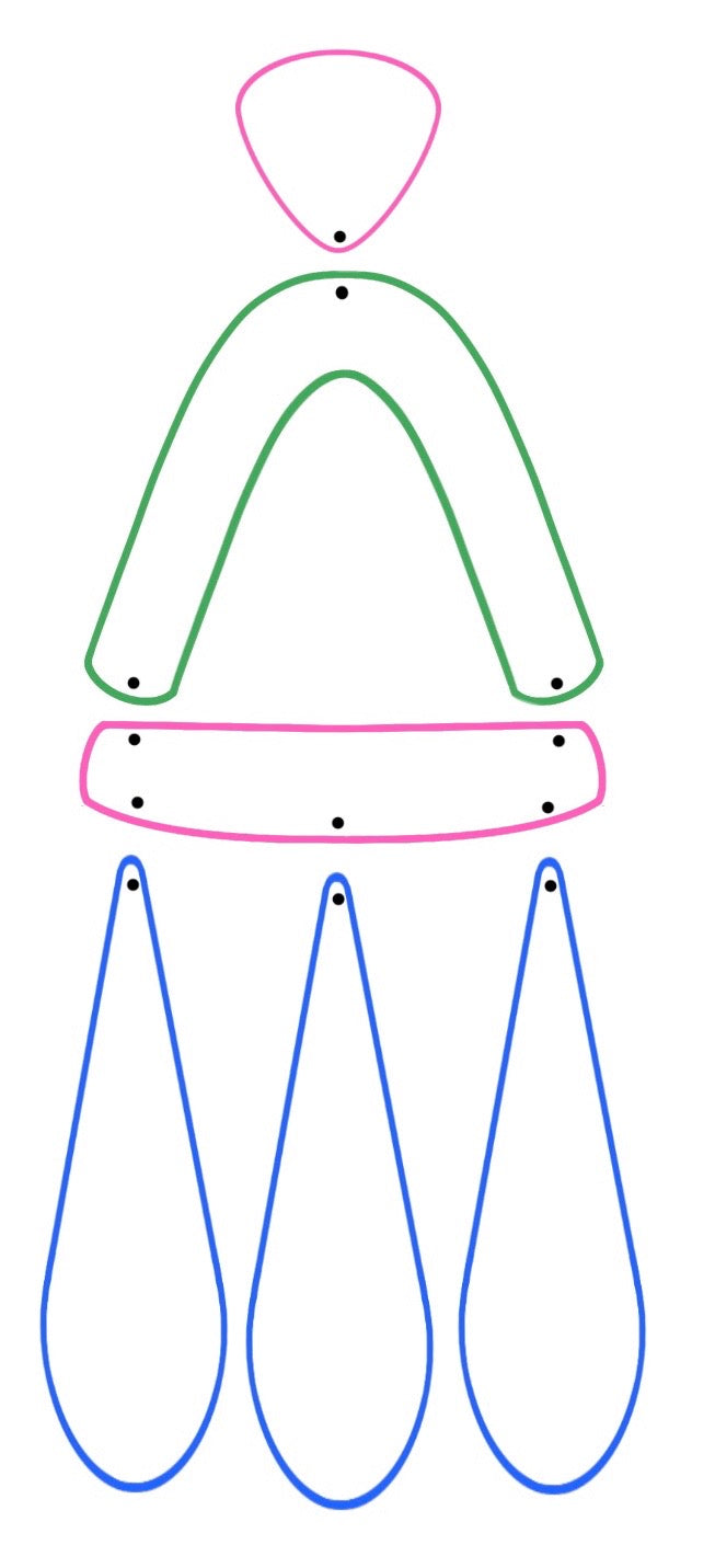Rainbow Drop Statement Clay Cutter Set