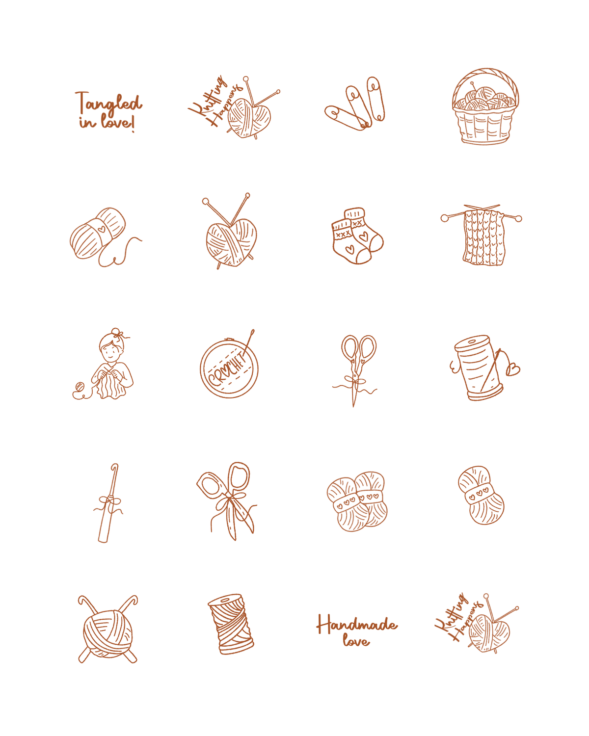 PCC 2267 KNITTING Transfer Paper | THE CHARM BAR