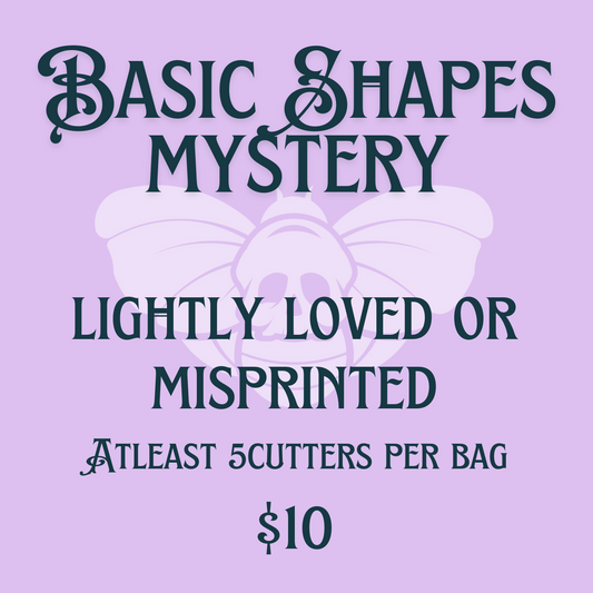 BASIC SHAPES 5PC CLAY CUTTER MYSTERY BAG