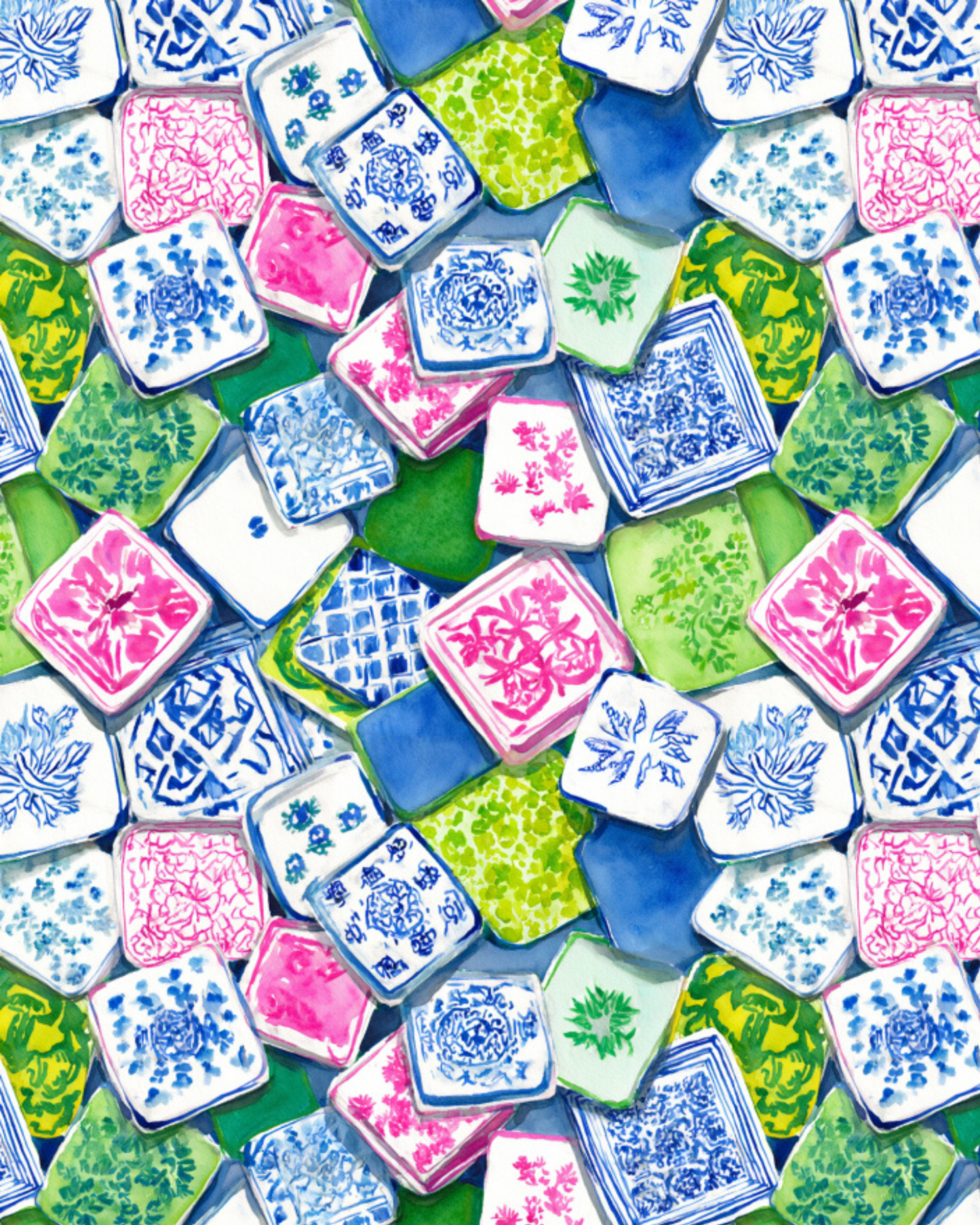 MAHJONG PCC 1006 | TRANSFER PAPER FOR POLYMER CLAY