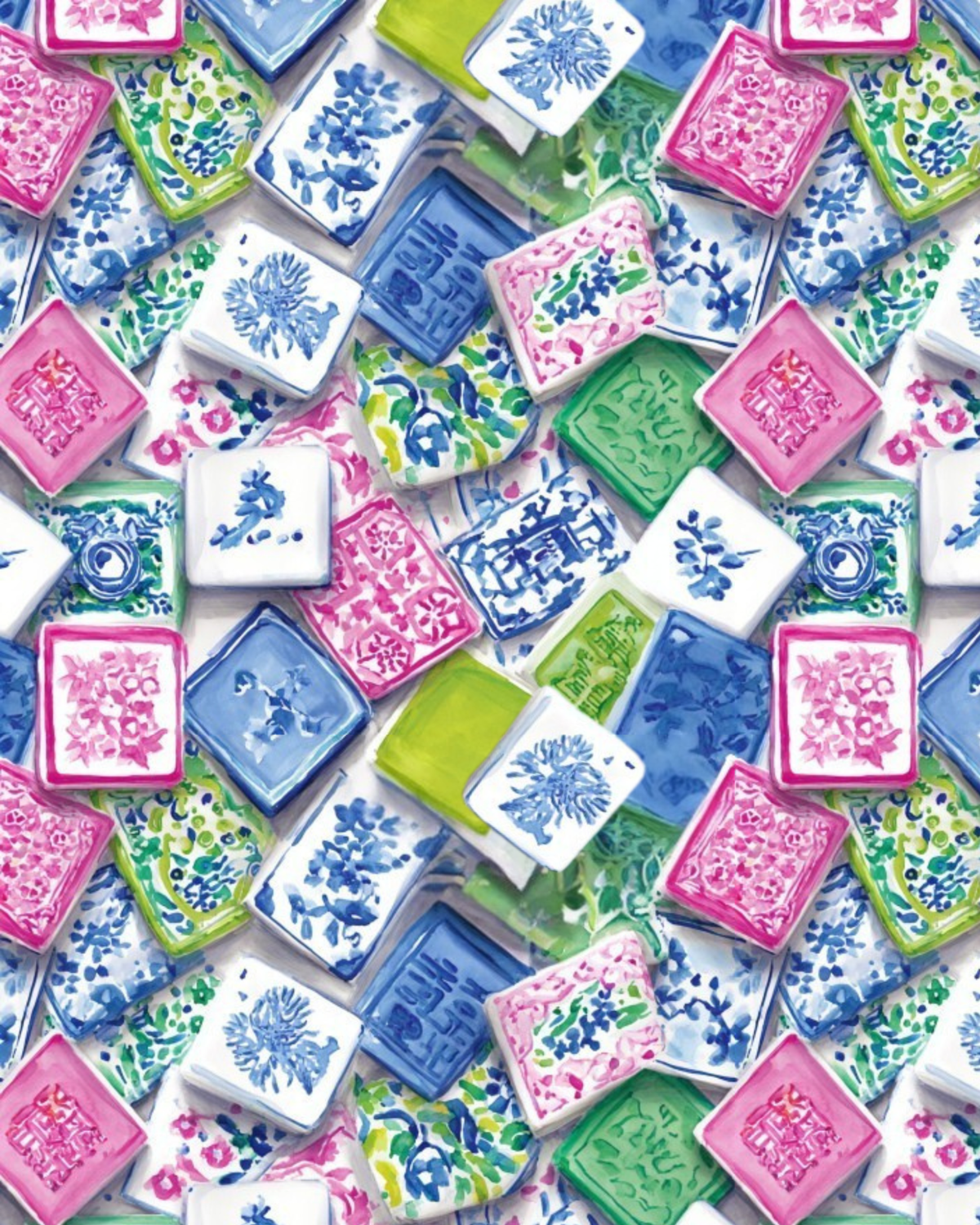 MAHJONG PCC 1007 | TRANSFER PAPER FOR POLYMER CLAY