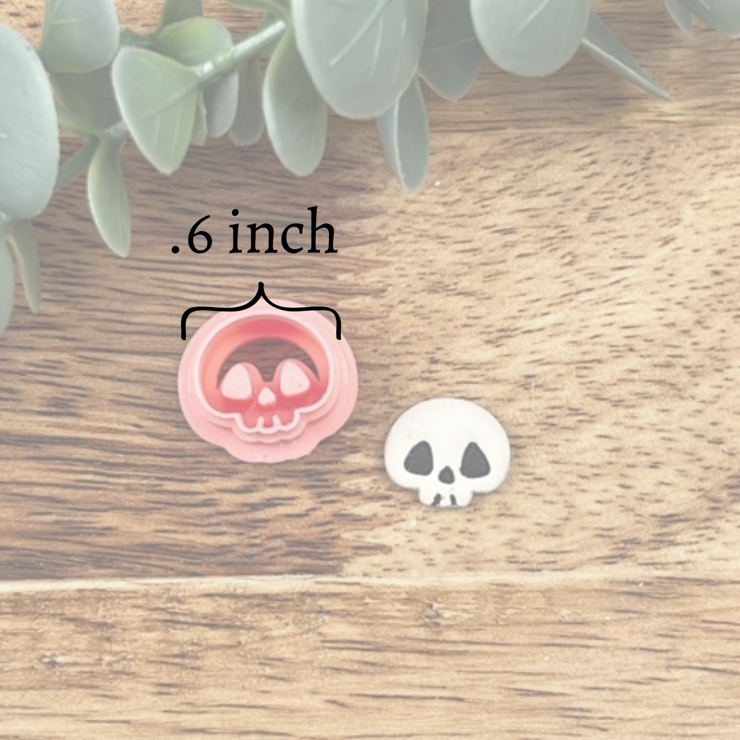 SKULL STUD | HALLOWEEN | CLAY CUTTER