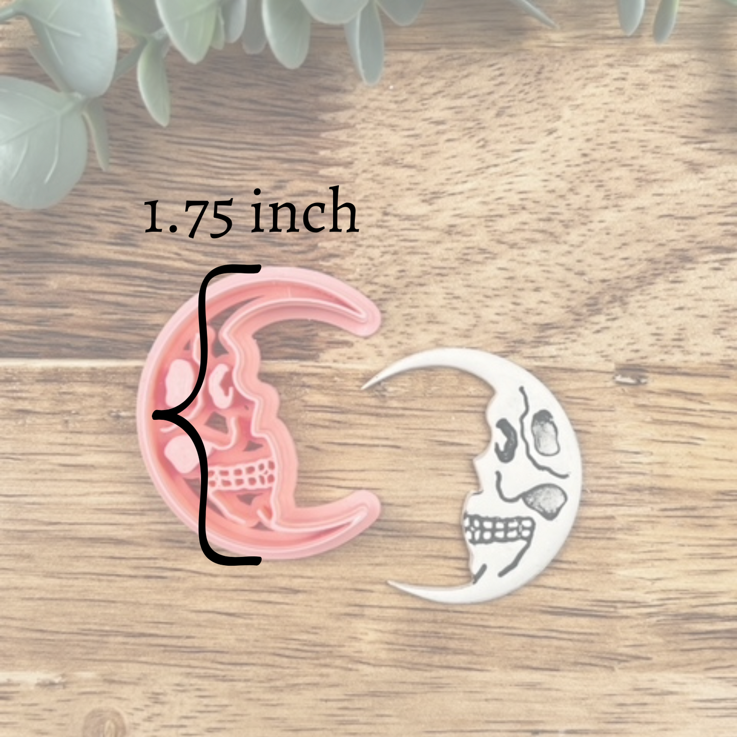 SKELETON MOON CRESCENT | HALLOWEEN 2023 | CLAY CUTTER