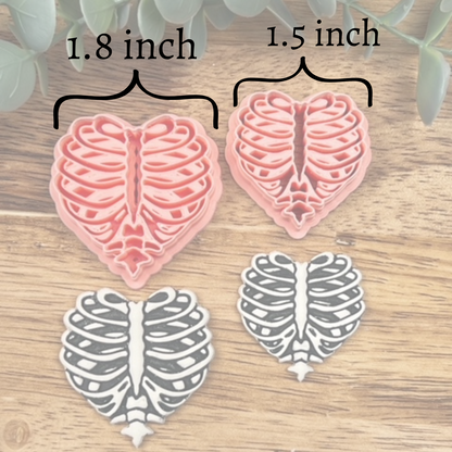 Rib Cage Heart Clay Cutter