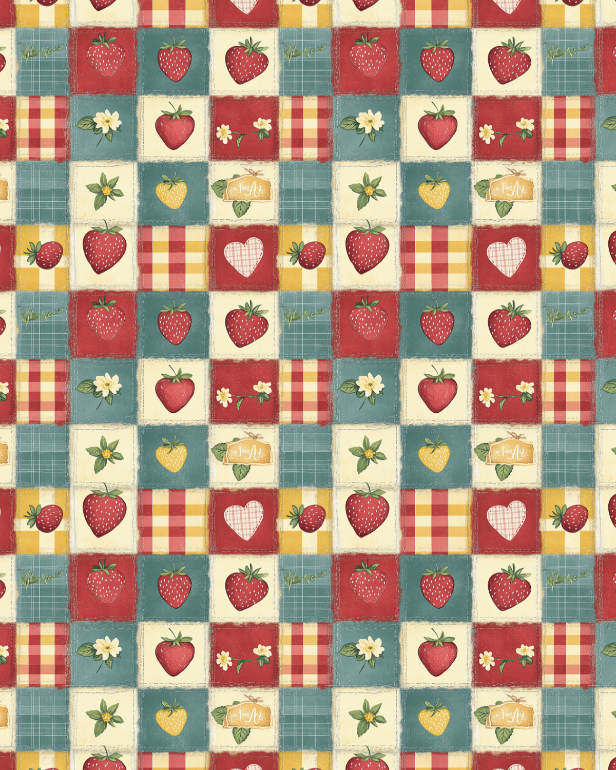 PCC 1037 STRAWBERRY QUILT Transfer Paper | THE CHARM BAR