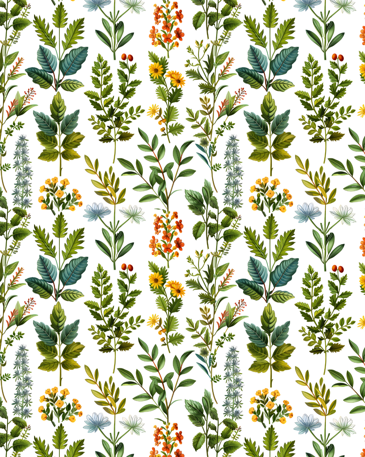 PCC 1020 Plants B Transfer Paper sheet from The Charm Bar used for clay crafting