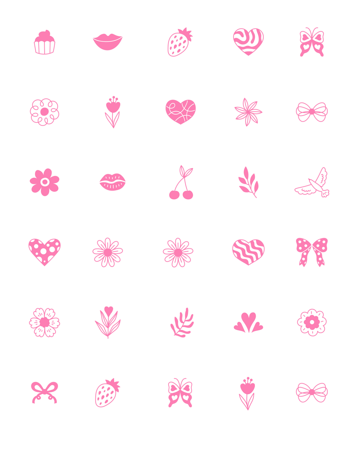 PCC 1062 PINK CUTSIE Transfer Paper | THE CHARM BAR