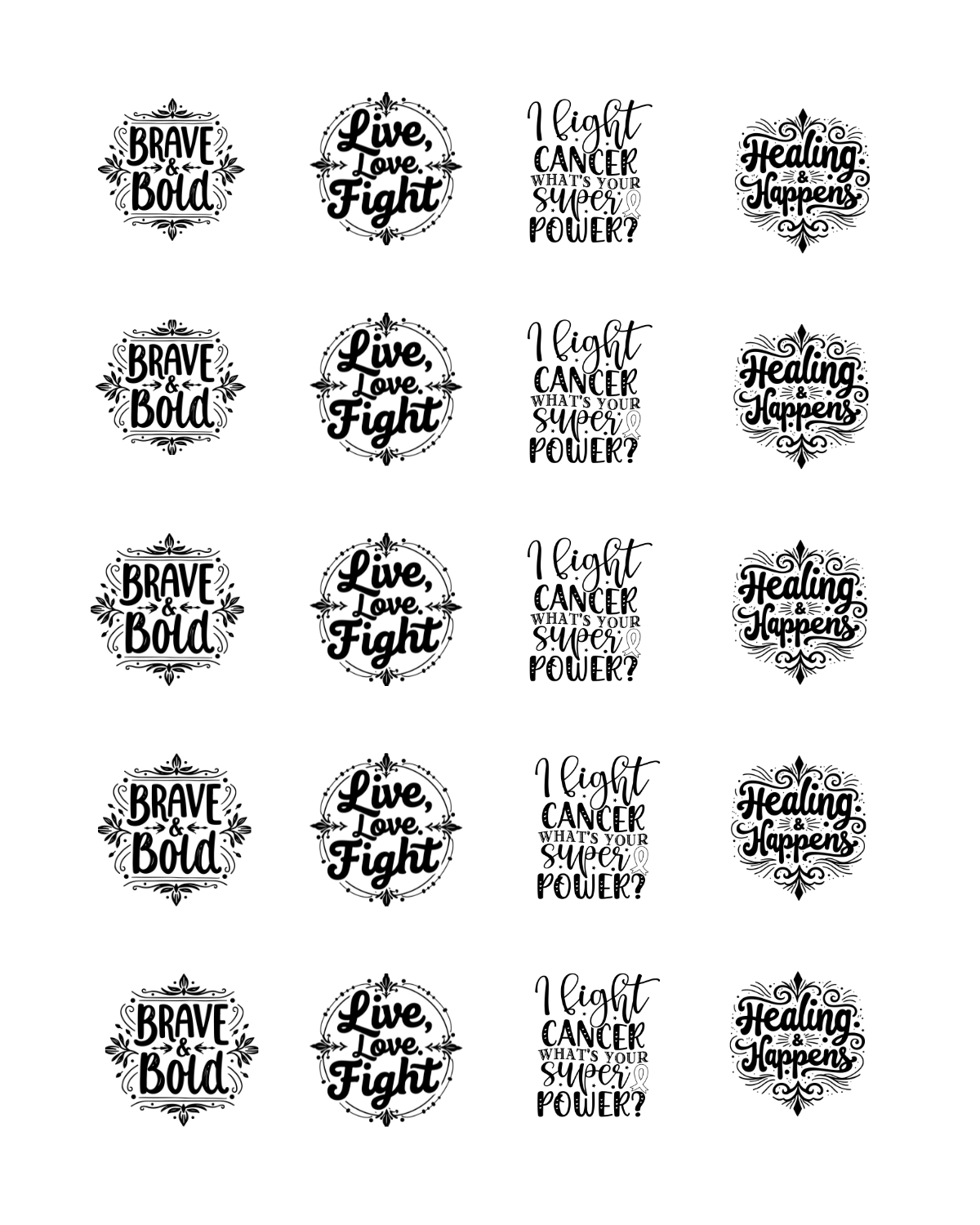 PCC 2007 CANCER HOPE Transfer Paper | THE CHARM BAR