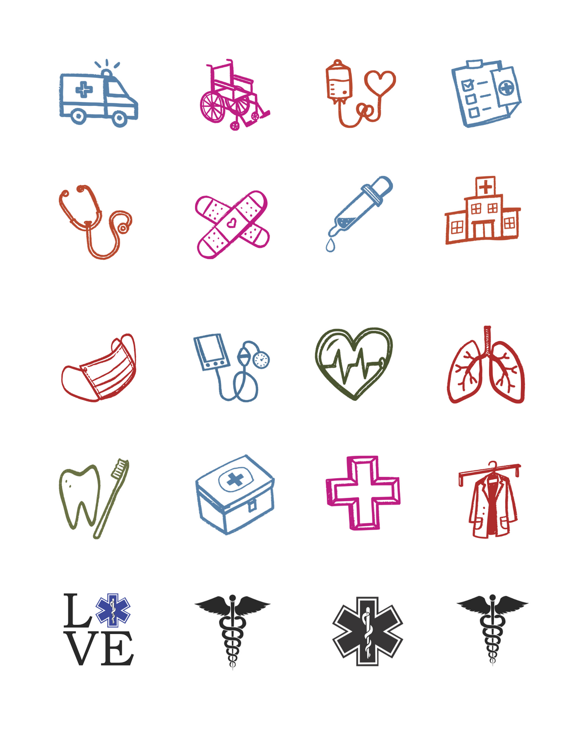 PCC 2196 FIRST RESPONDER MEDICAL Transfer Paper | THE CHARM BAR