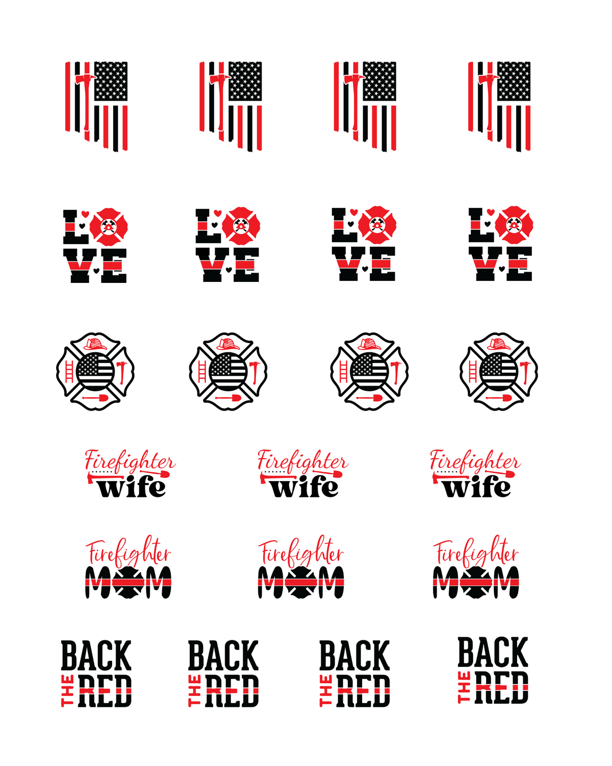 PCC 2194 FIRST RESPONDER FIRE Transfer Paper | THE CHARM BAR