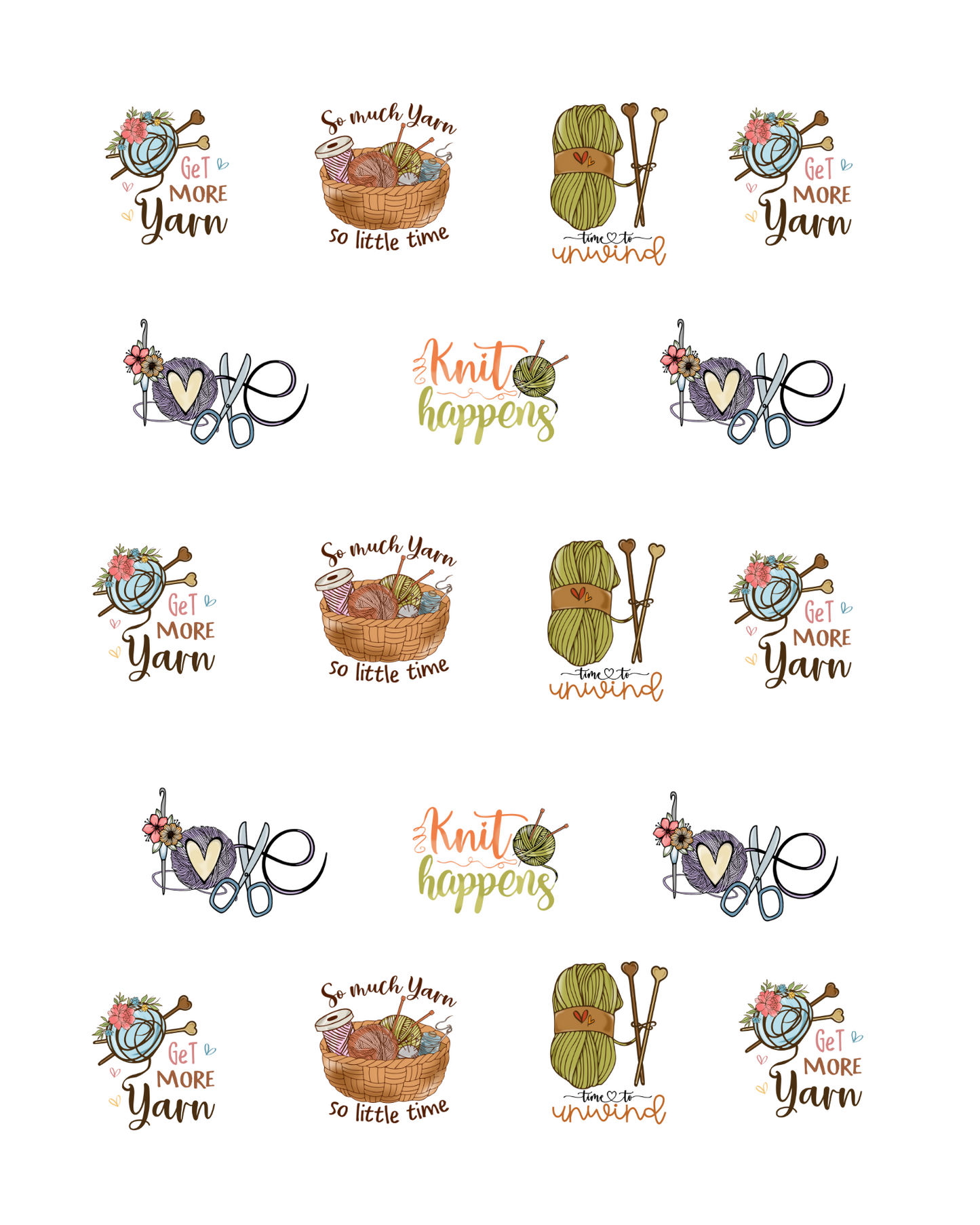 PCC 2025 YARN LIFE Transfer Paper | THE CHARM BAR