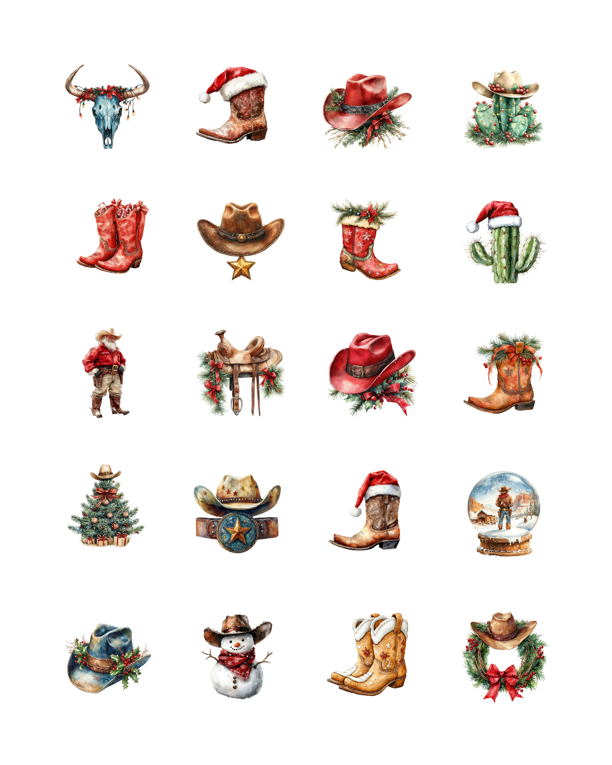 PCC 2100 WESTERN CHRISTMAS Transfer Paper | THE CHARM BAR