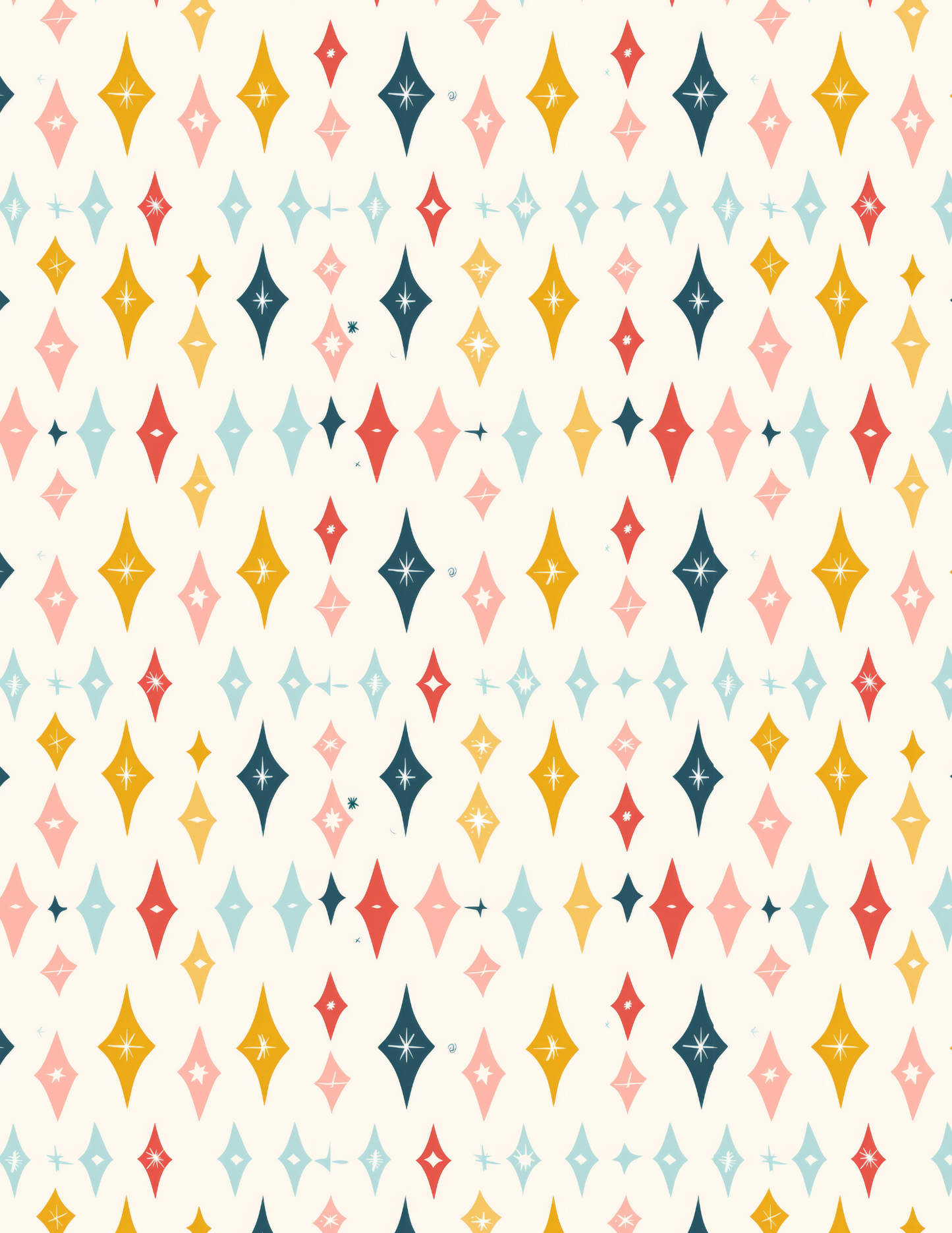 PCC VK102 RETRO DIAMONDS Transfer Paper | POLYMER CLAY