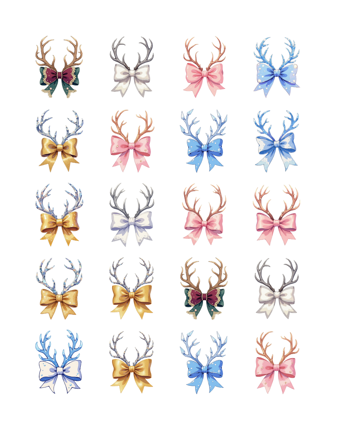 PCC 2074 CHRISTMAS ANTLERS Transfer Paper | THE CHARM BAR