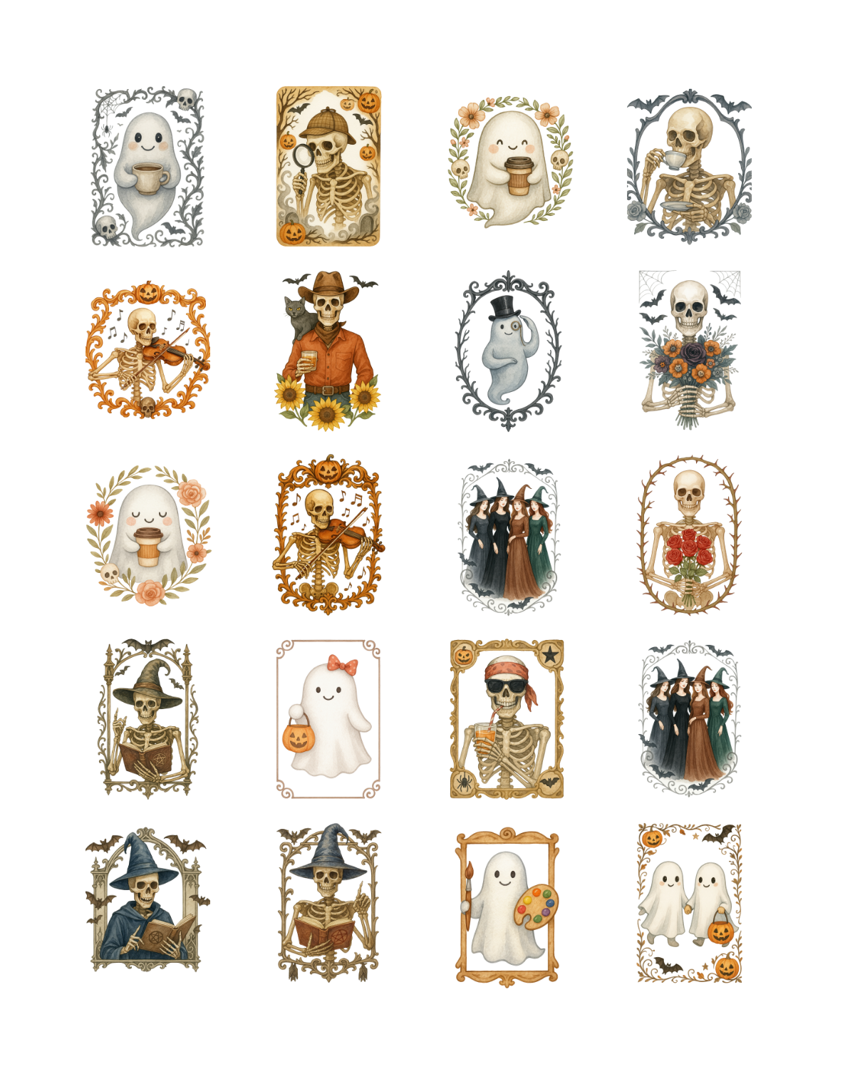 PCC 2053 HALLOWEEN FRAMES Transfer Paper | THE CHARM BAR