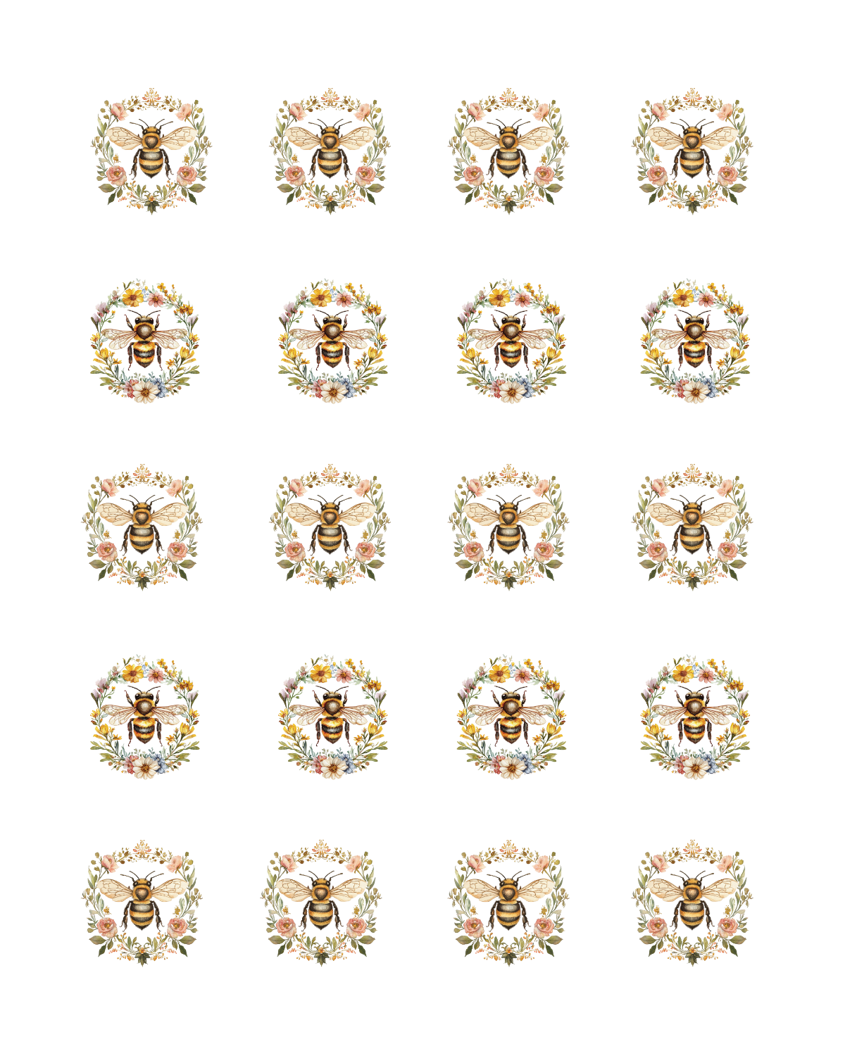 PCC 2064 BEES Transfer Paper | THE CHARM BAR