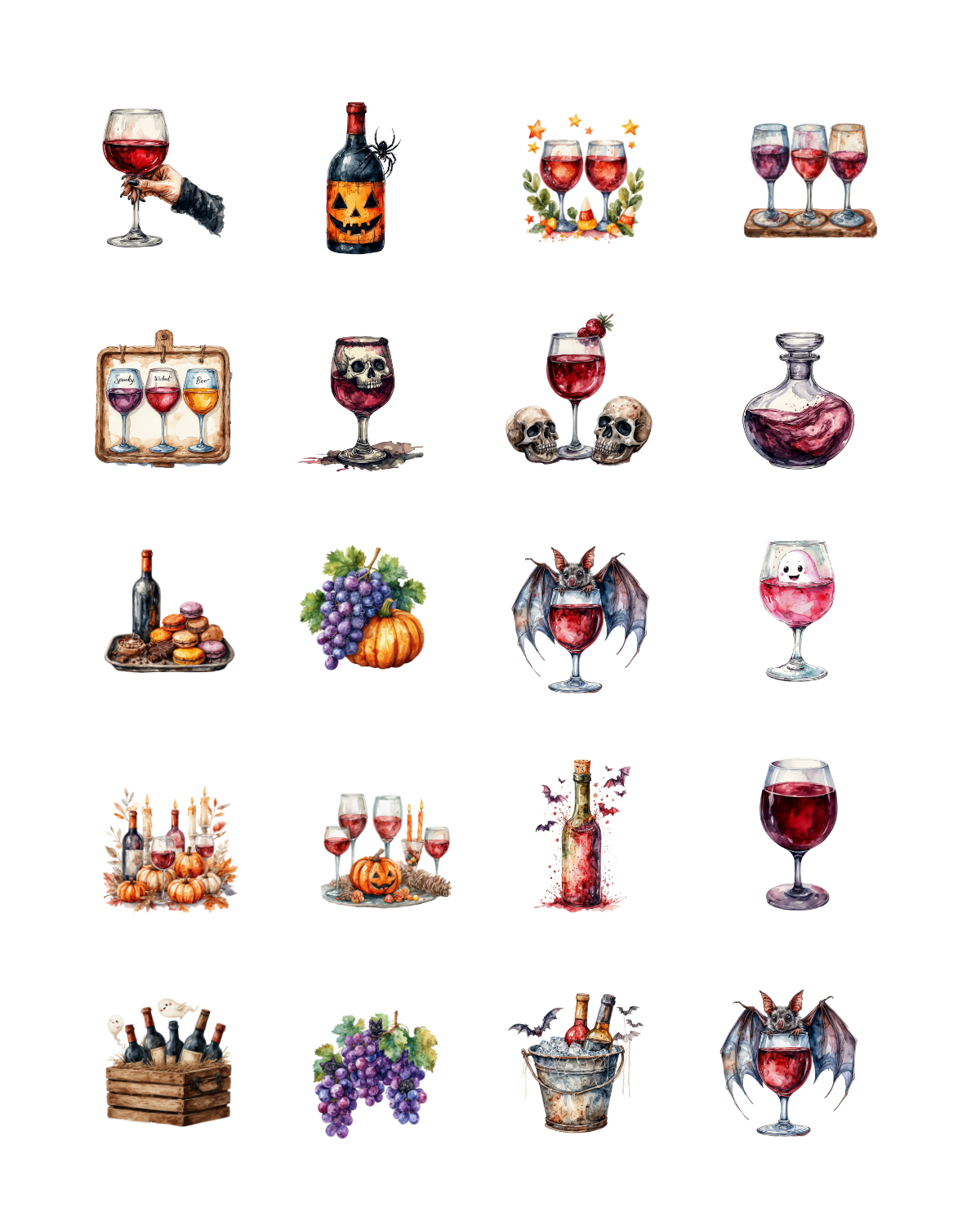 PCC 2063 SPOOKY WINE Transfer Paper | THE CHARM BAR