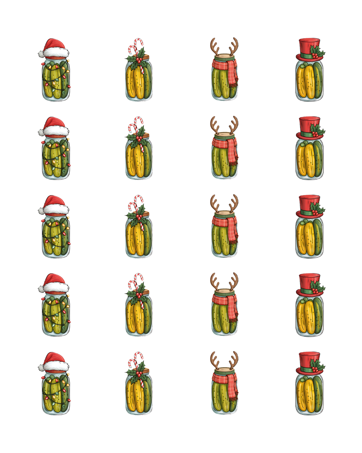 PCC 2075 CHRISTMAS PICKLES Transfer Paper | THE CHARM BAR