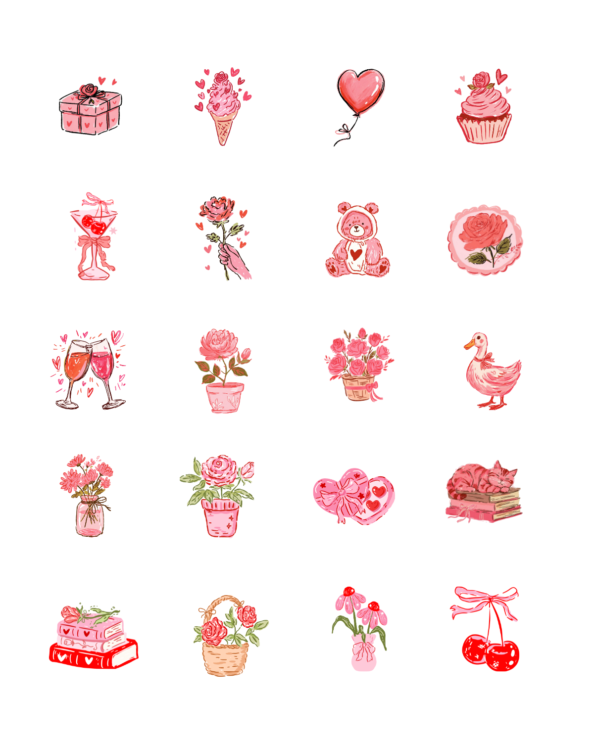 PCC 2113 VALENTINE SKETCHES Transfer Paper | THE CHARM BAR
