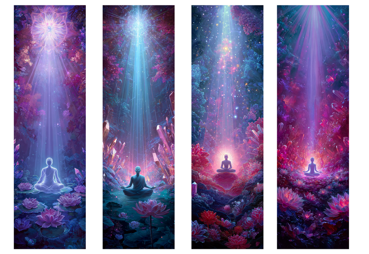 BOOK071 PINK LIGHT | Bookmark Set of 4 | BOOKMARK TRANSFER PAPER