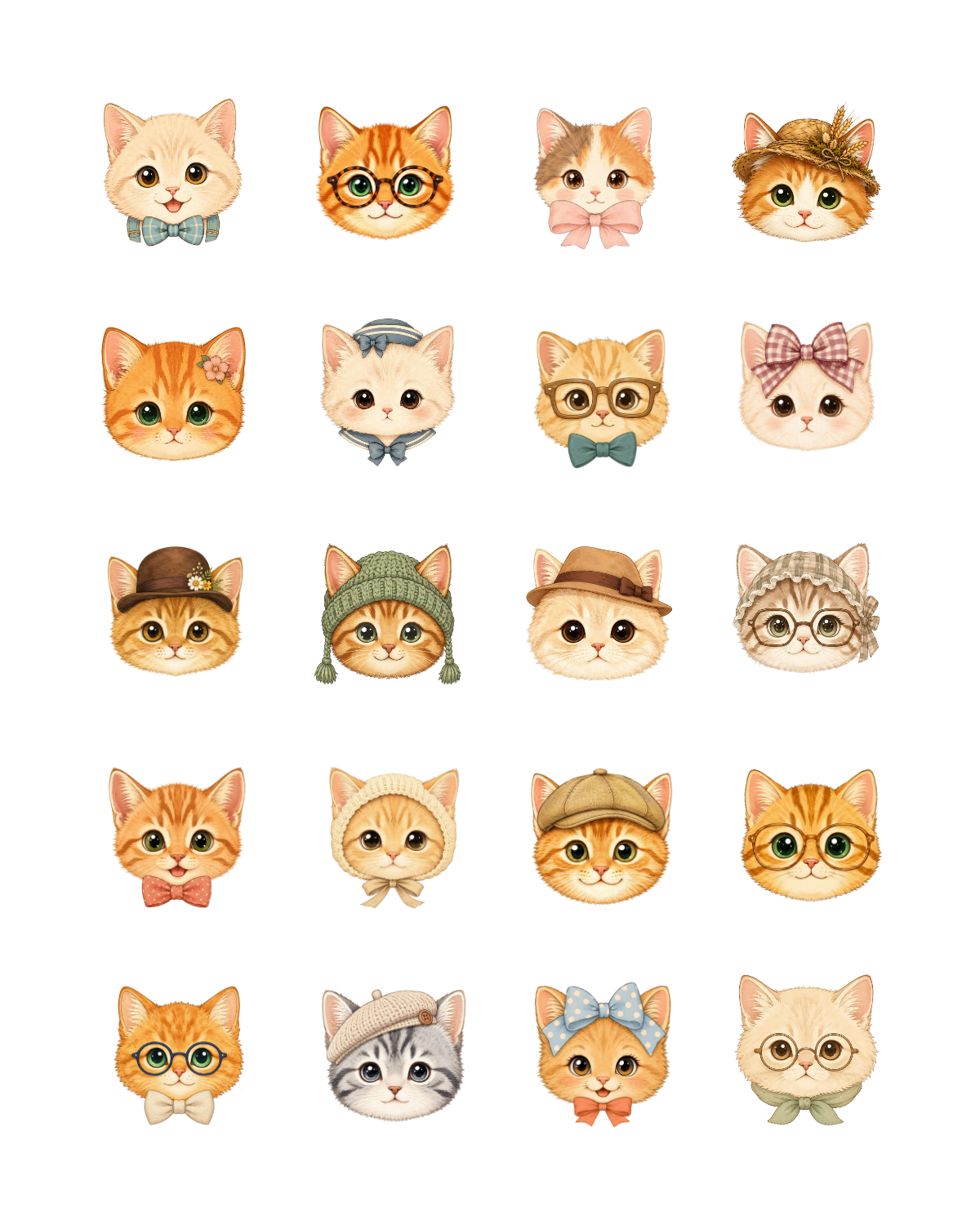 PCC 2369 CUTE CATS Transfer Paper | THE CHARM BAR