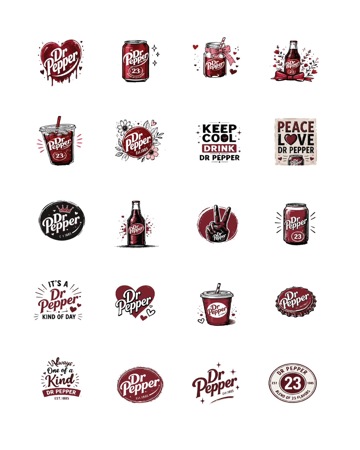PCC 2356 DOCTOR PEPPER Transfer Paper | THE CHARM BAR