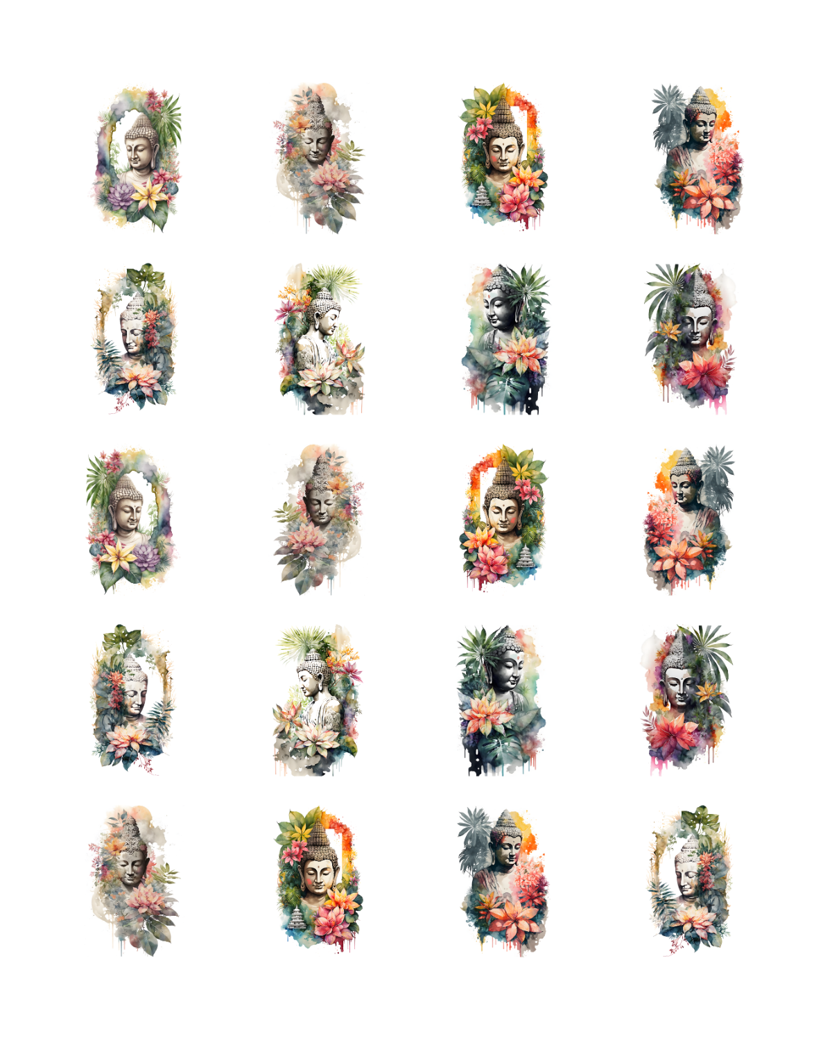 PCC 2232 TROPICAL BUDDHA Transfer Paper | THE CHARM BAR