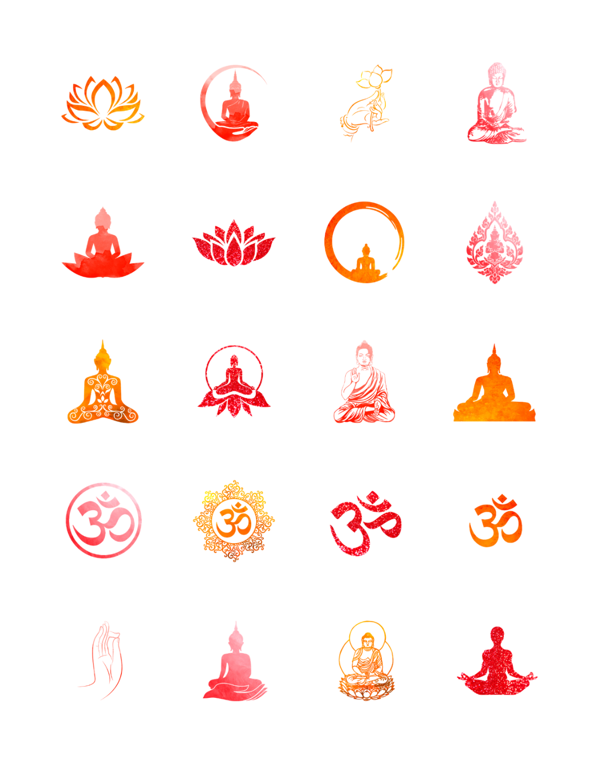 PCC 2237 RED BUDDHA Transfer Paper | THE CHARM BAR