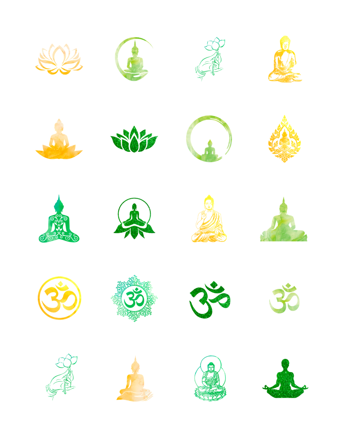 PCC 2236 GREEN BUDDHA Transfer Paper | THE CHARM BAR