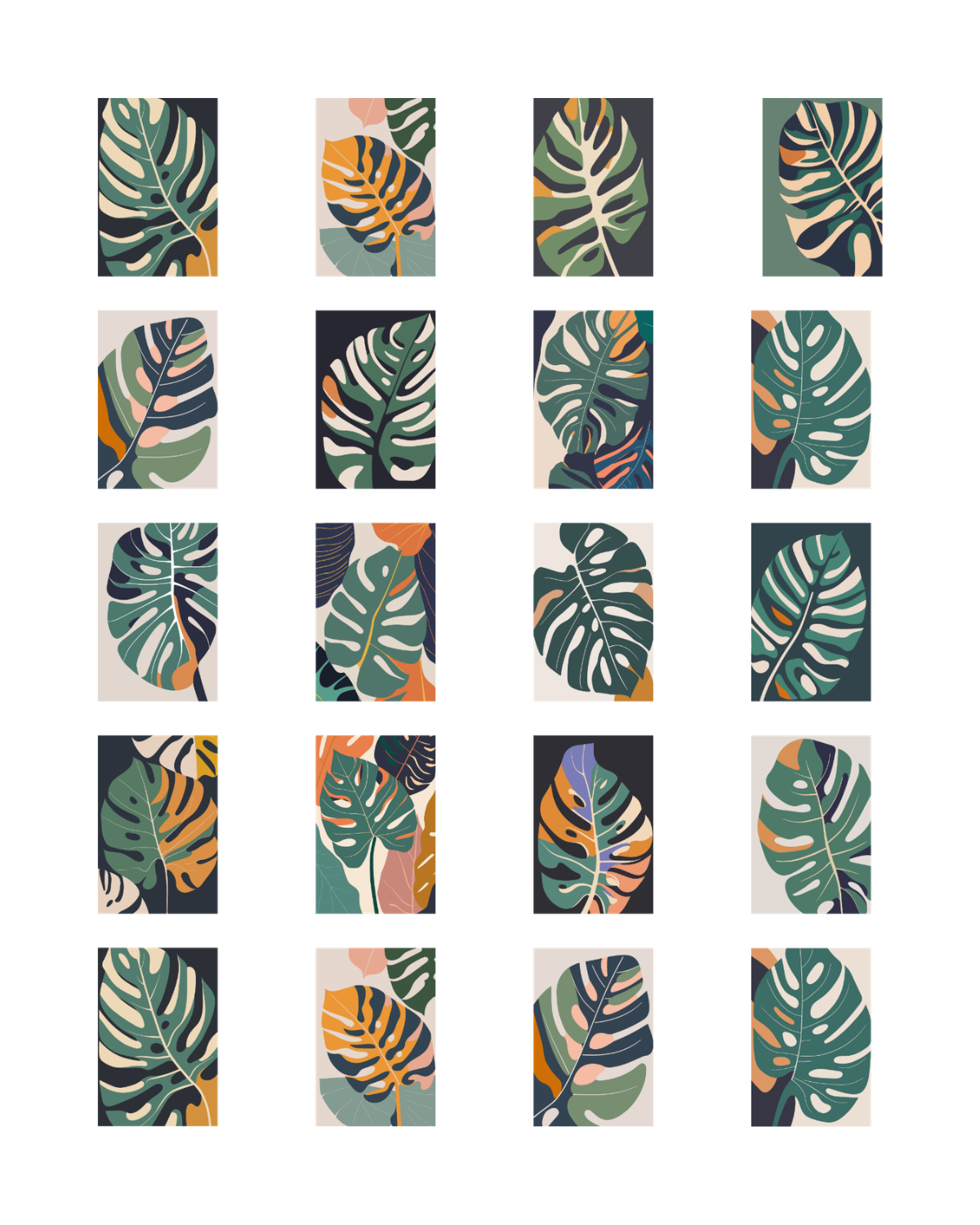 PCC 2225 MONSTERA ART Transfer Paper | THE CHARM BAR