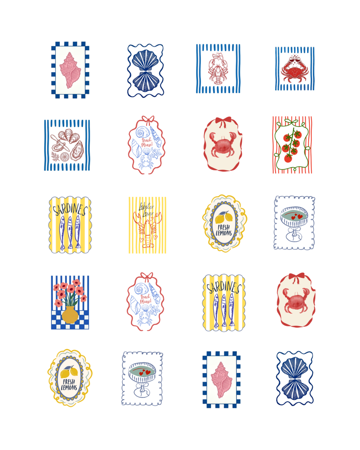 PCC 2212 COASTAL SIGNS Transfer Paper | THE CHARM BAR