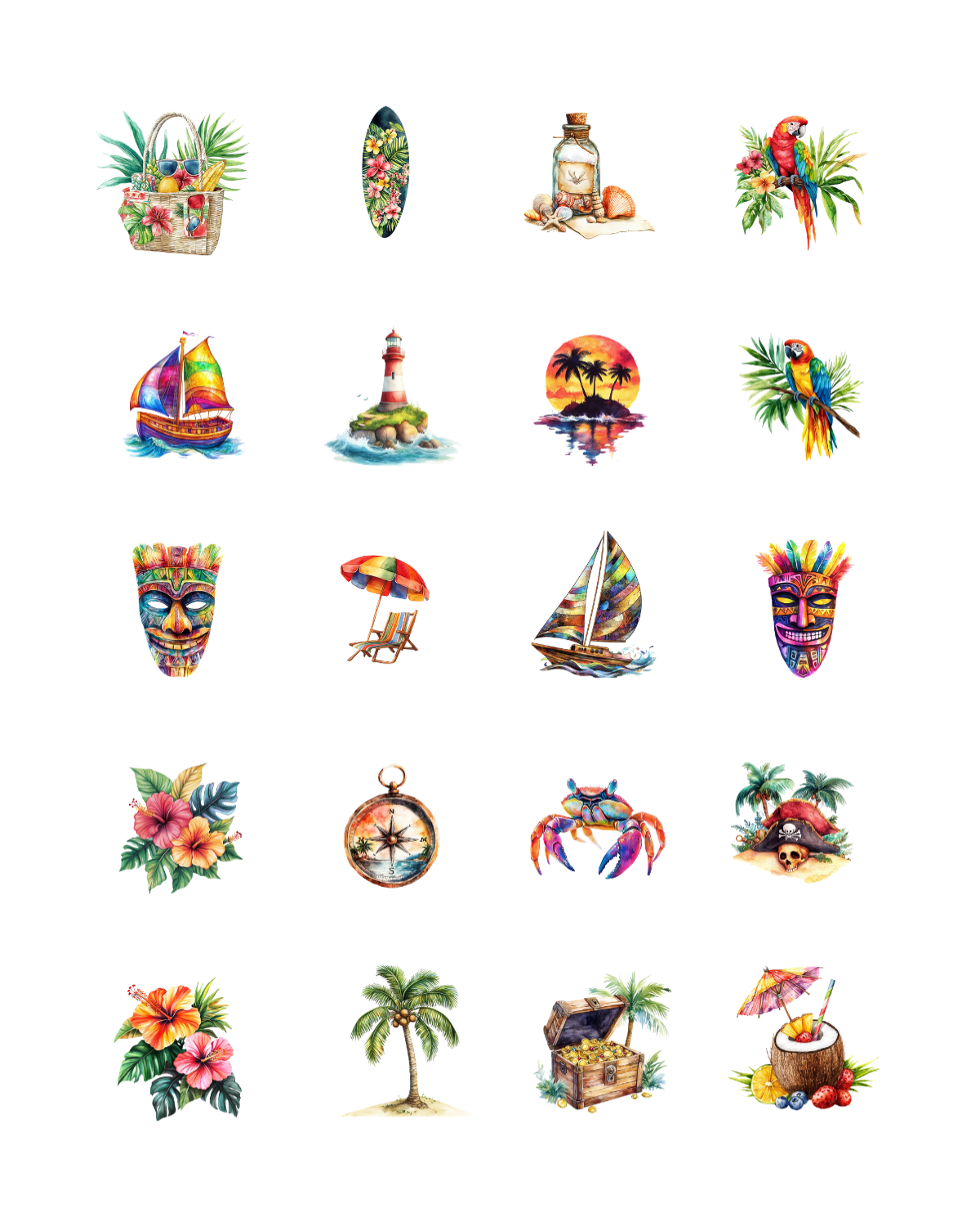 PCC 2207 ISLAND VIBES Transfer Paper | THE CHARM BAR