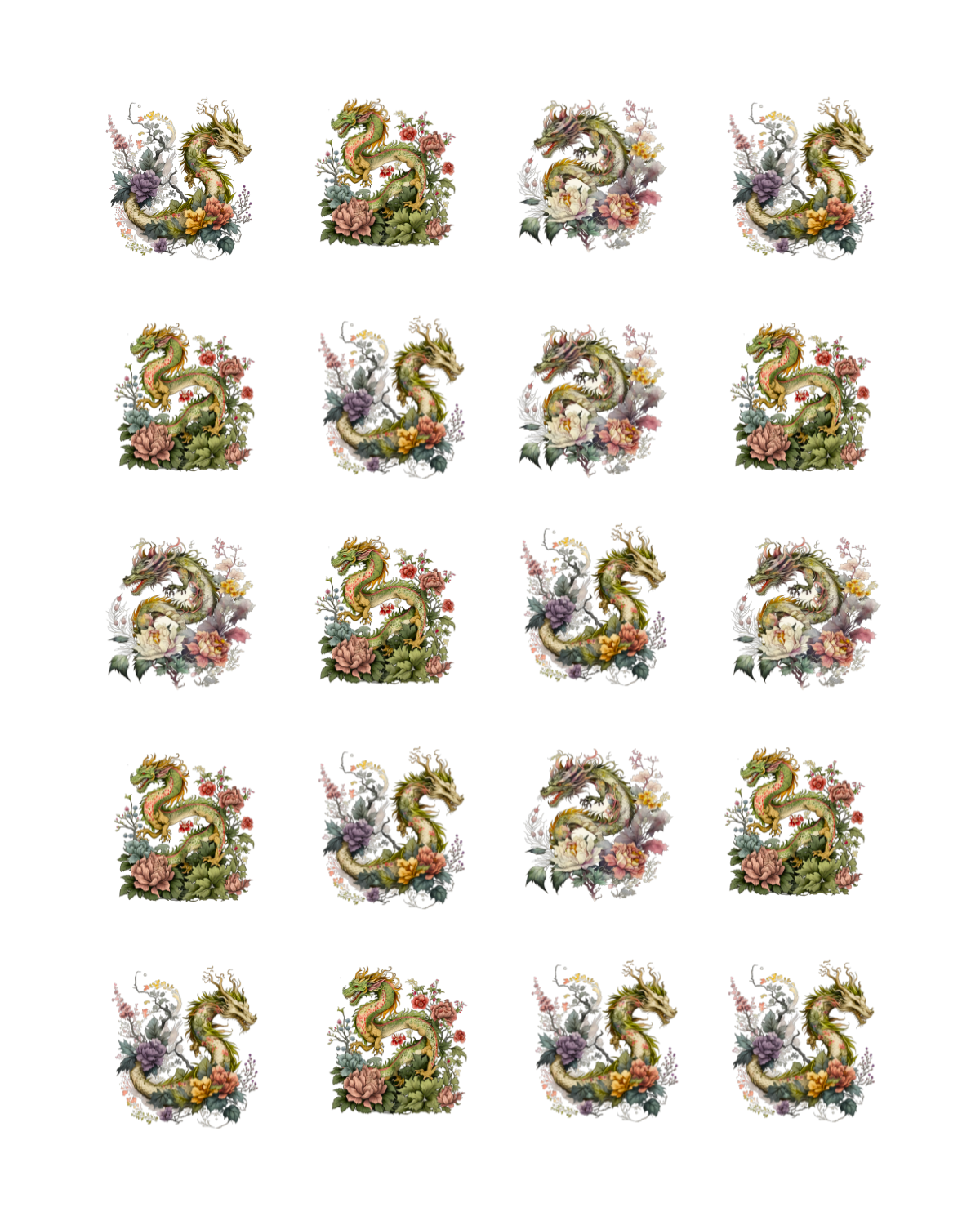PCC 2265 CHINESE DRAGON Transfer Paper | THE CHARM BAR
