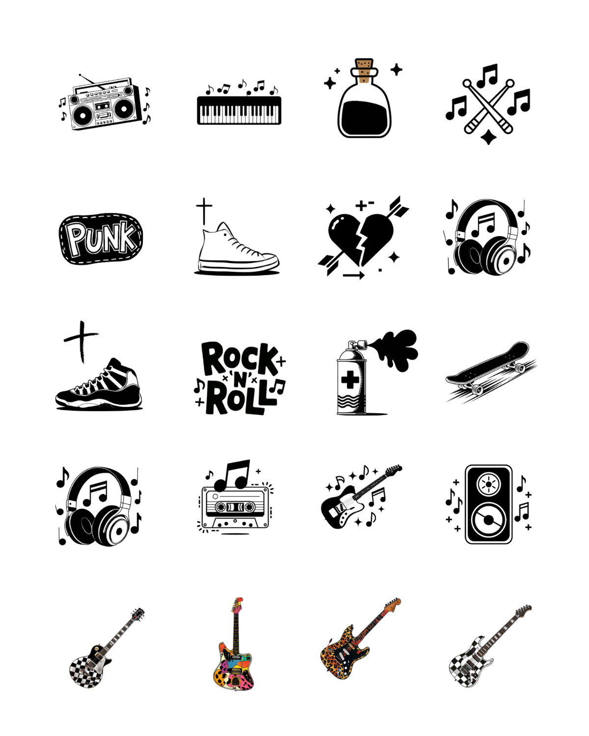 PCC 2252 ROCK N ROLL Transfer Paper | THE CHARM BAR