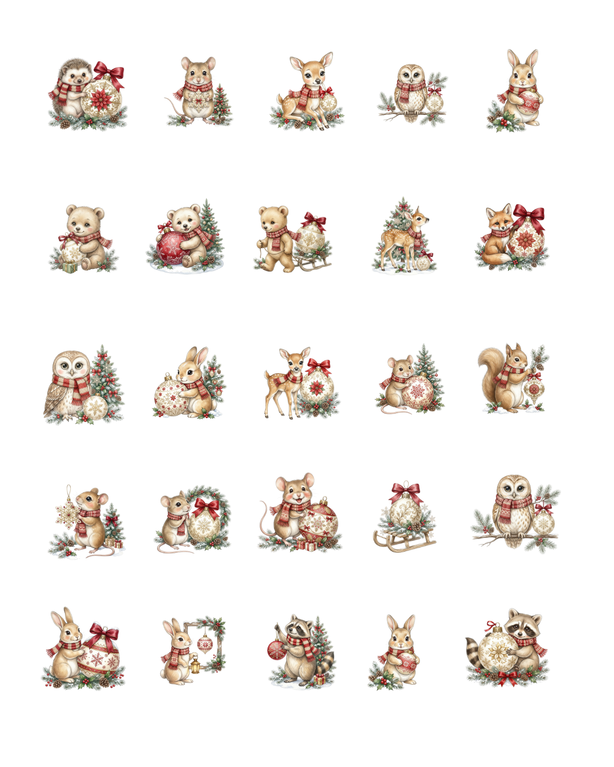PCC 2387 HOLIDAY WOODLANDS Transfer Paper | THE CHARM BAR