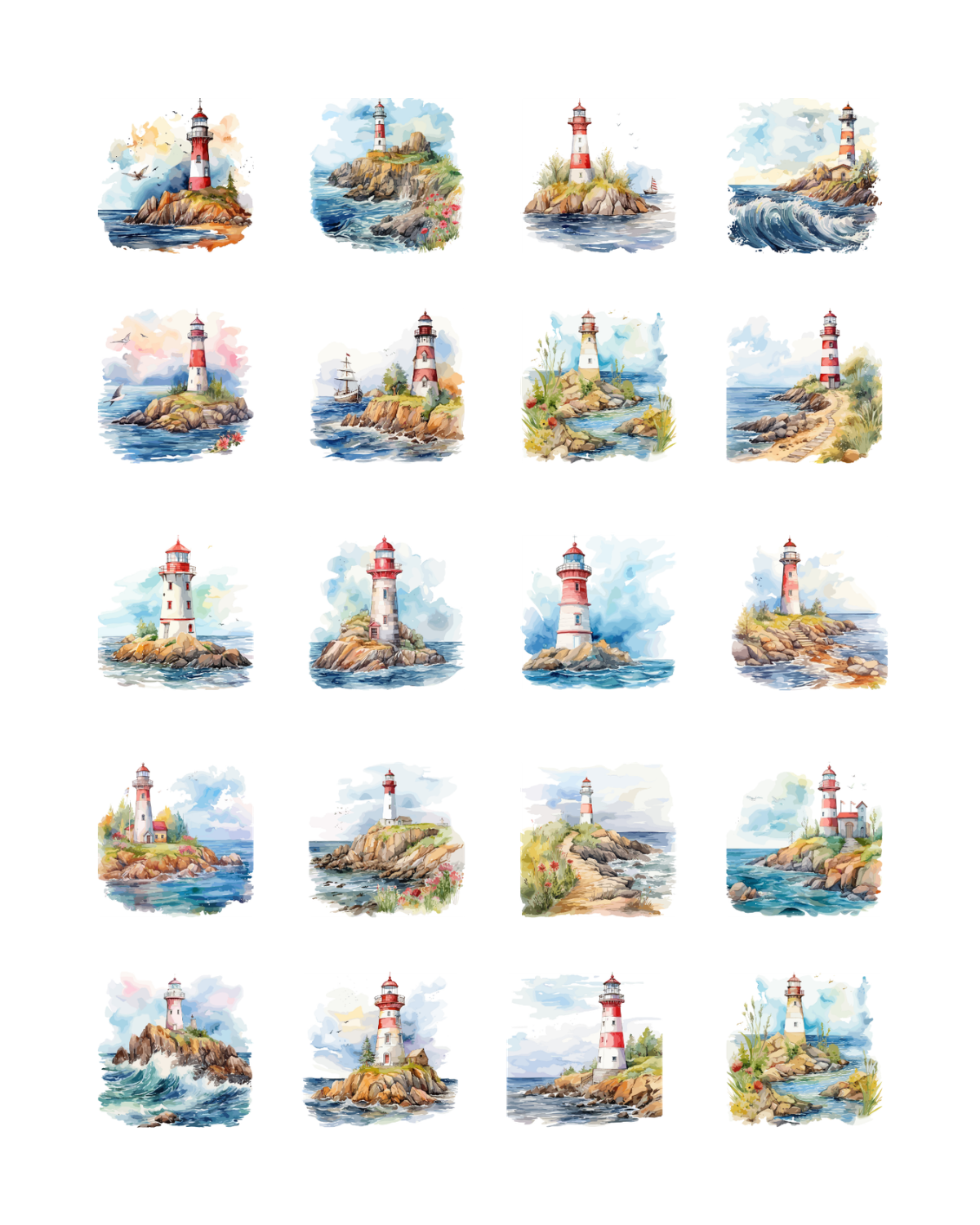 PCC 2198 LIGHTHOUSE Transfer Paper | THE CHARM BAR
