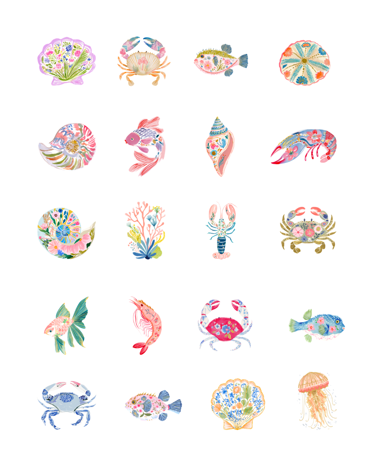 PCC 2204 PINK NAUTICAL Transfer Paper | THE CHARM BAR