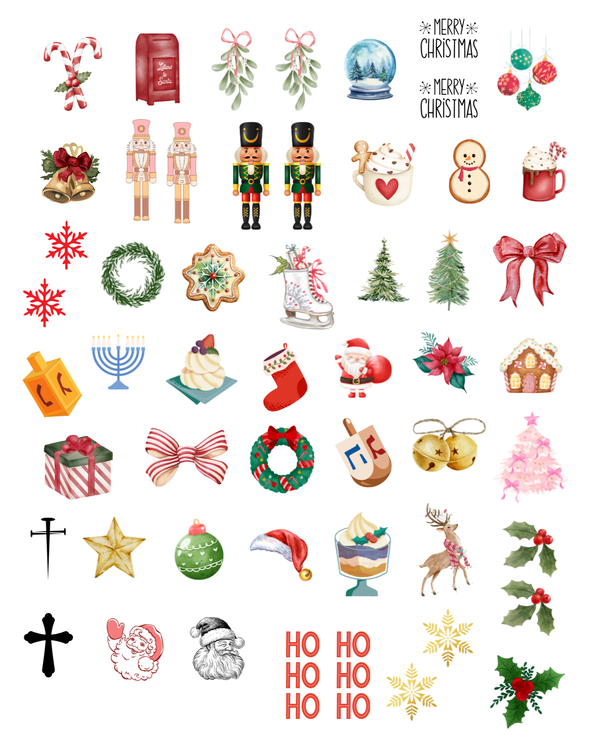 PCC 1044 WINTER HOLIDAY Transfer Paper | THE CHARM BAR