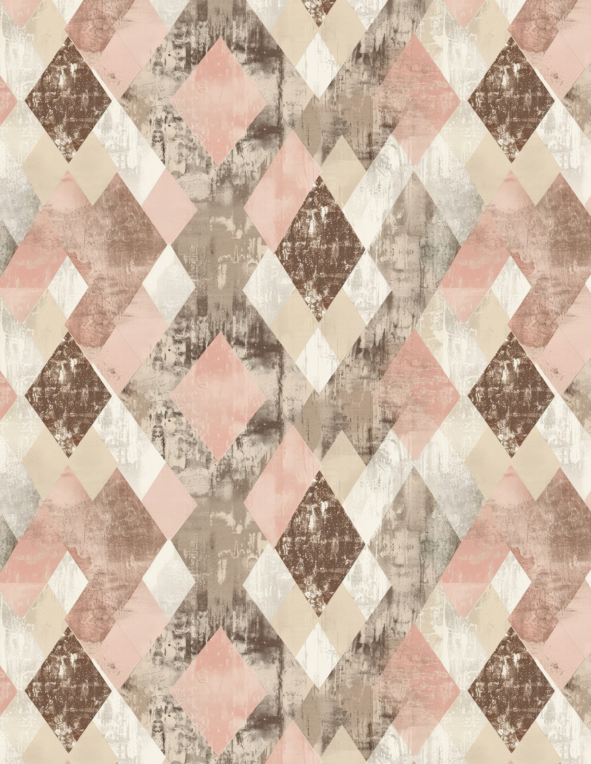 PCC VK131 VINTAGE RUSTIC DIAMON Transfer Paper | POLYMER CLAY