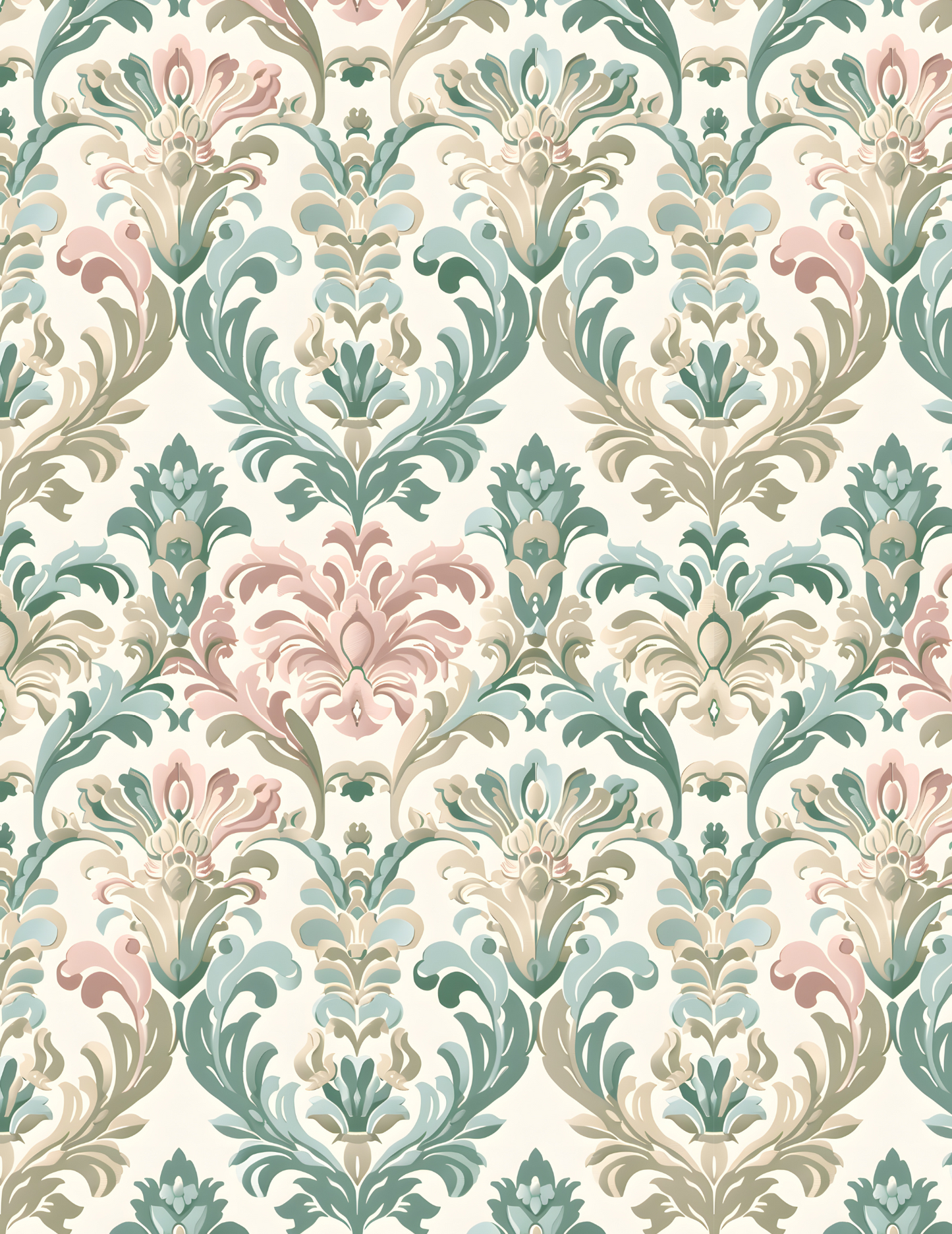 PCC VK138 VINTAGE DAMASK Transfer Paper | POLYMER CLAY