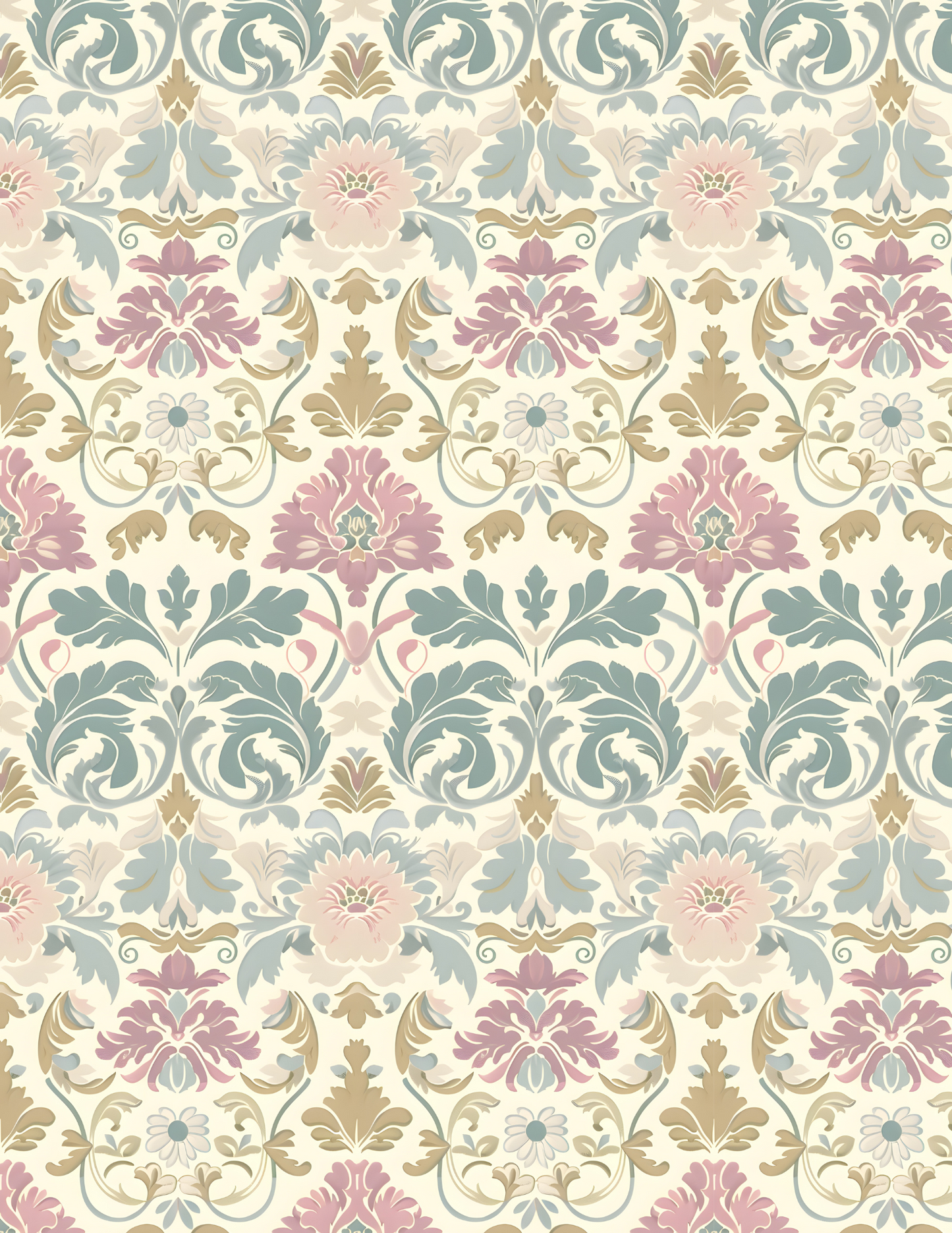 PCC VK140 VINTAGE DAMASK Transfer Paper | POLYMER CLAY