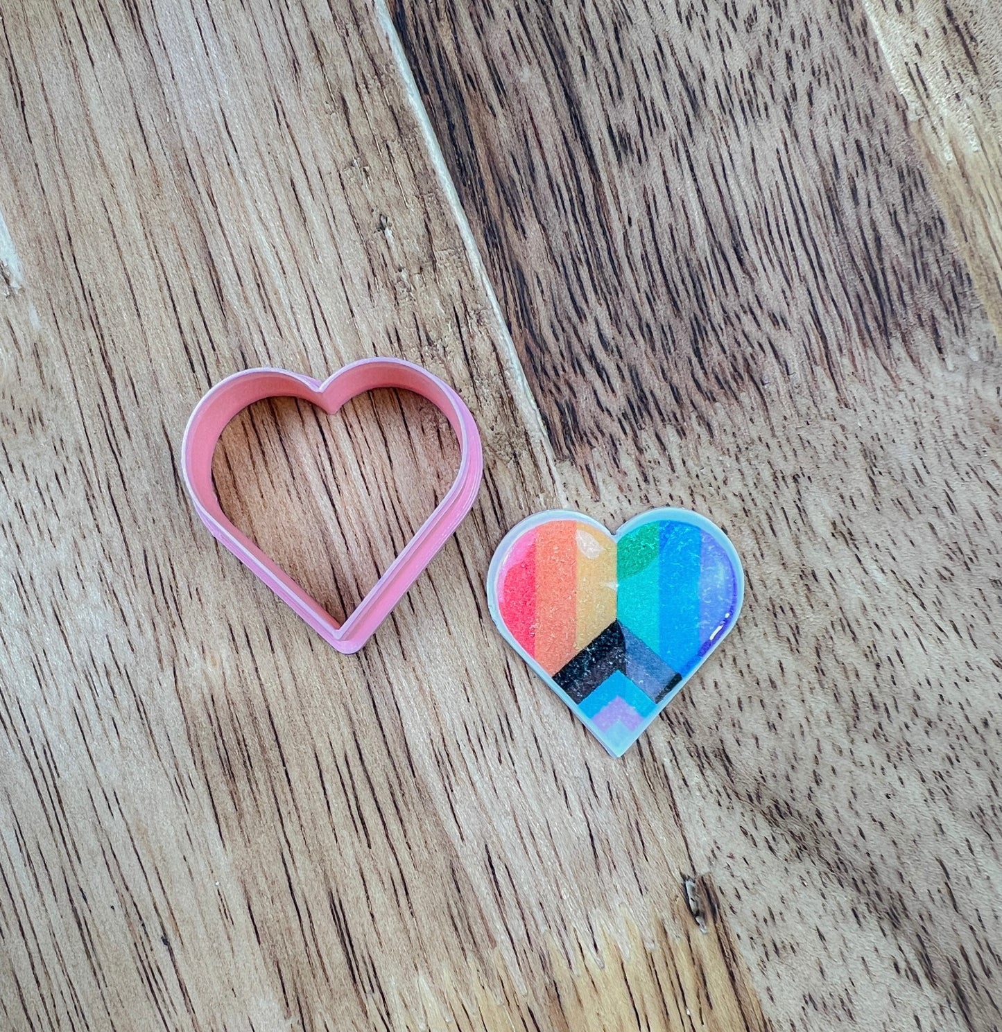 Pride LGBTQ Heart Transfer Paper + Clay Cutter