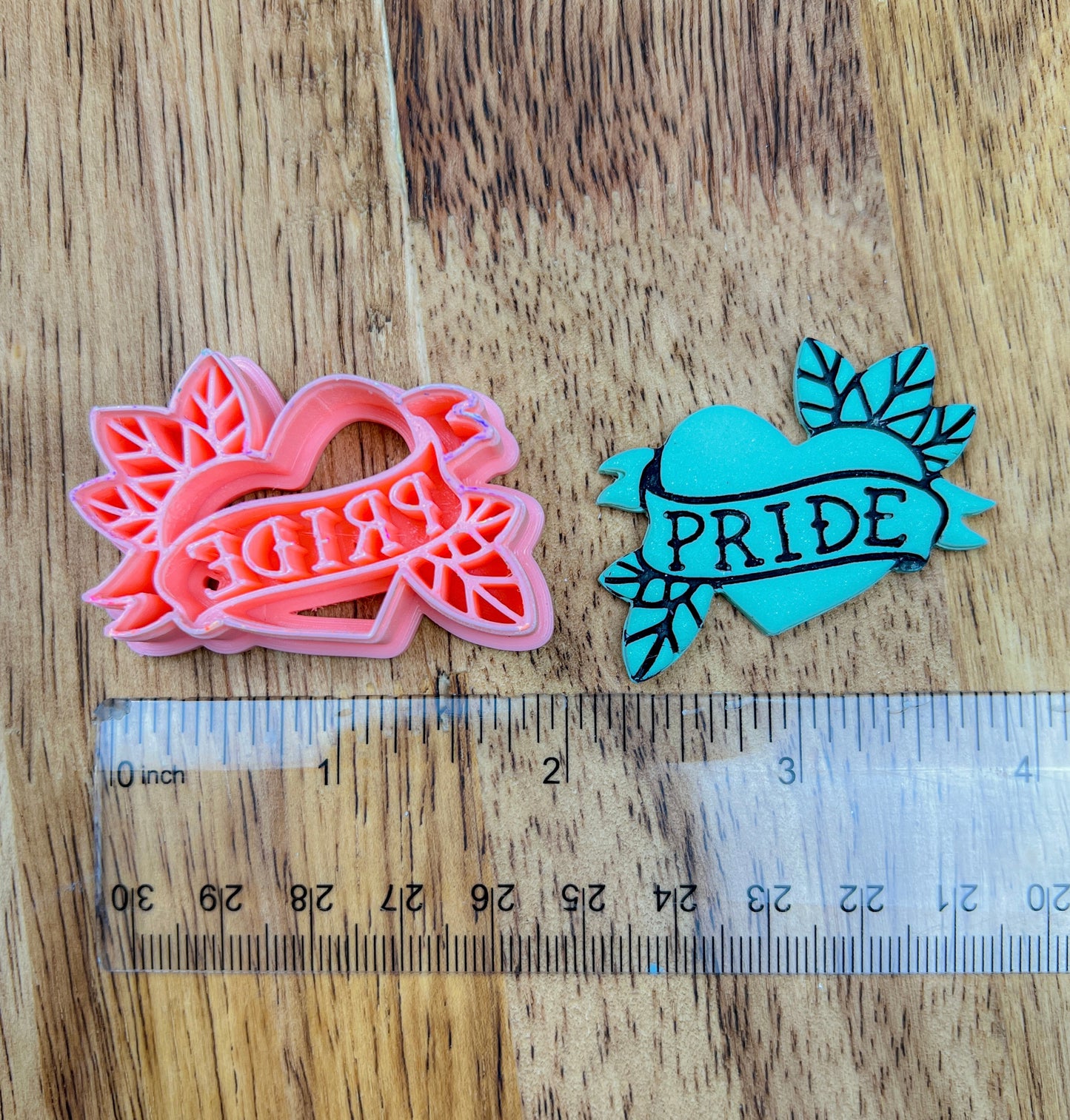 PRIDE LGBTQ Tattoo Heart Clay Cutter
