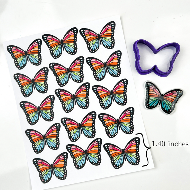 Rainbow Butterfly Transfer Paper & Cutter