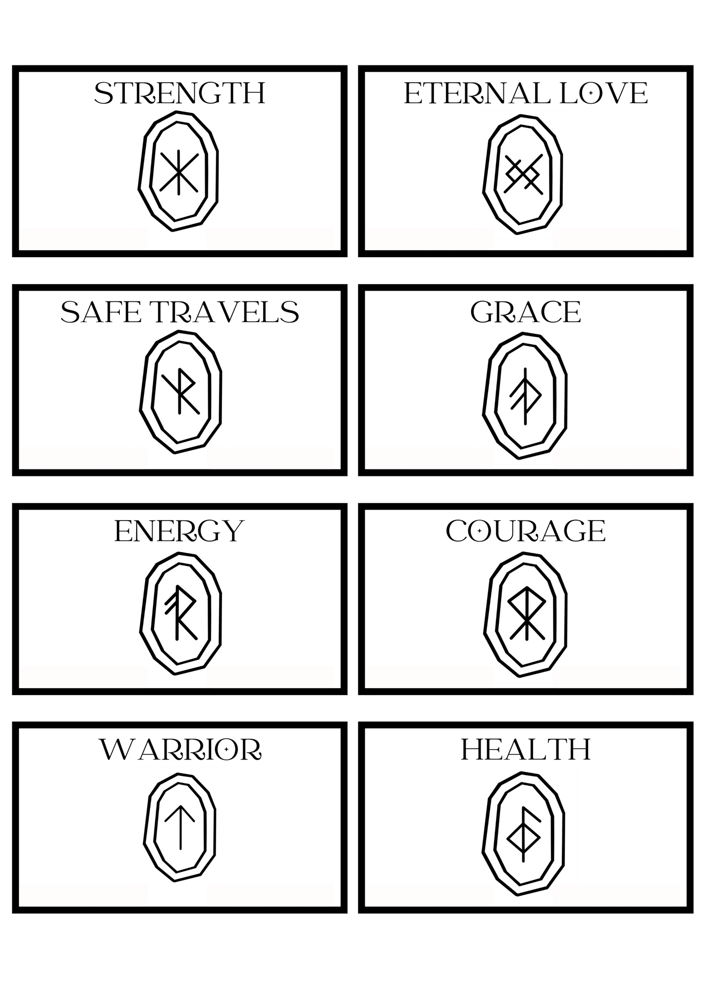 Bind Runes PDF Sheets