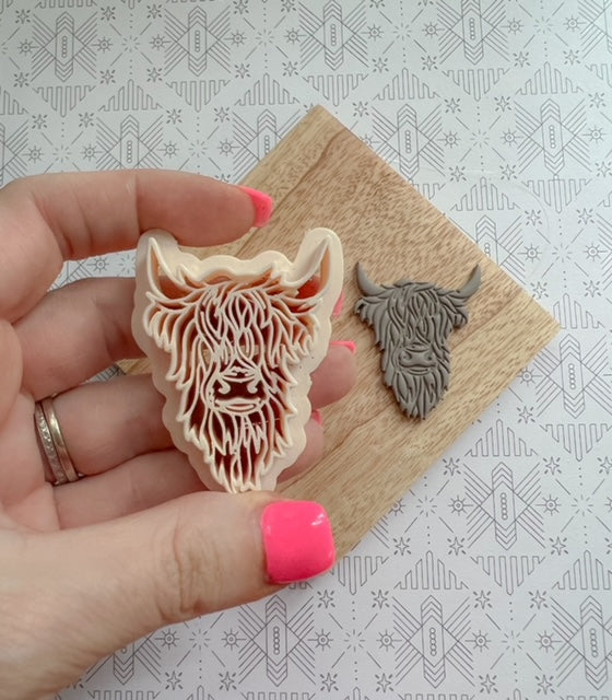 Highland Cow Clay Cutter
